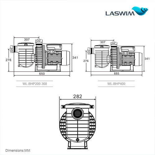 Laswim 2023 New Arrival Factory Price Swimming Pool Pumps For Inground Pools
