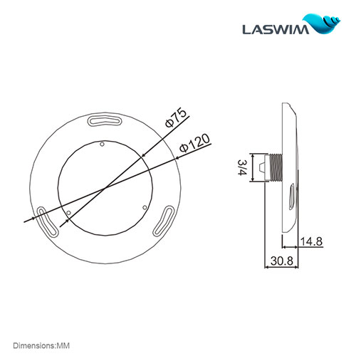 Laswim Led Underwater Pool Light Rgb Inground Light with Waterproof, Led Pool Light Replacement