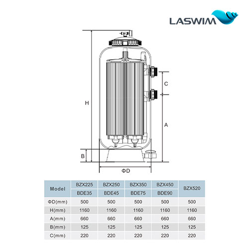 LASWIM FACTORY PRICE ODM/OEM CONVERTIBLE CARTRIDGE & DIATOMACEOUS EARTH FILTER