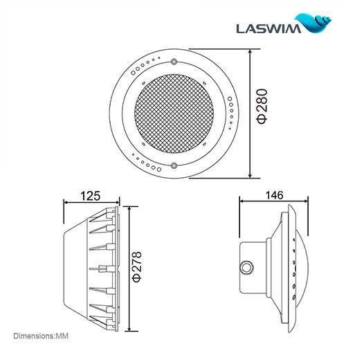 Laswim Wholesale China Factory Pool Led Lights Underwater Swimming Pool Underwater Lights Replacement, IP68