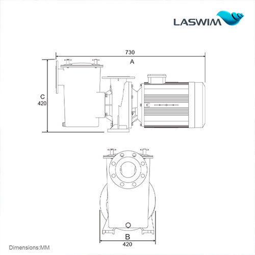 Laswim New Arrival Factory Price Single Speed Powerful Pool Pumps For Inground Pools