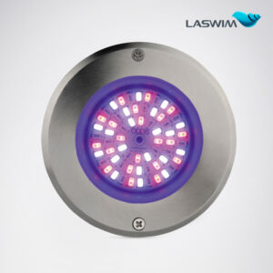Laswim China 25mm Ultra-thin Stainless Steel Led Underwater Pool Lights, 9 Color Shows