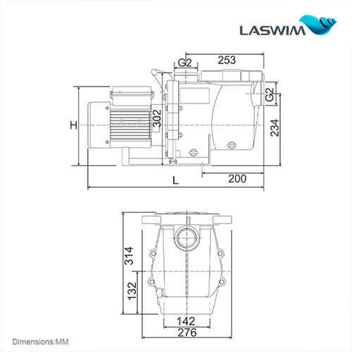 Laswim Factory Price Single Speed Powerful Pool Pumps For Inground Pools With Clear Basket Manufacturer